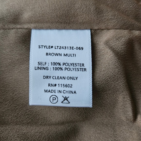 VICI Womens Brown Multi Color Houndstooth Two Button Structured Blazer L - Picture 7 of 11